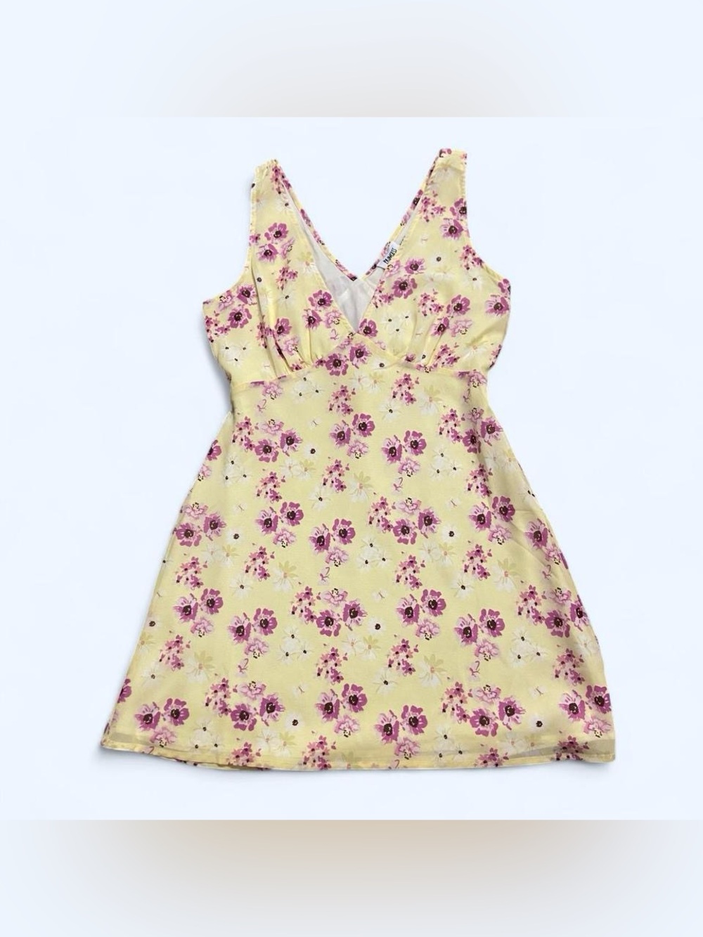 Princess polly yellow floral mini dress